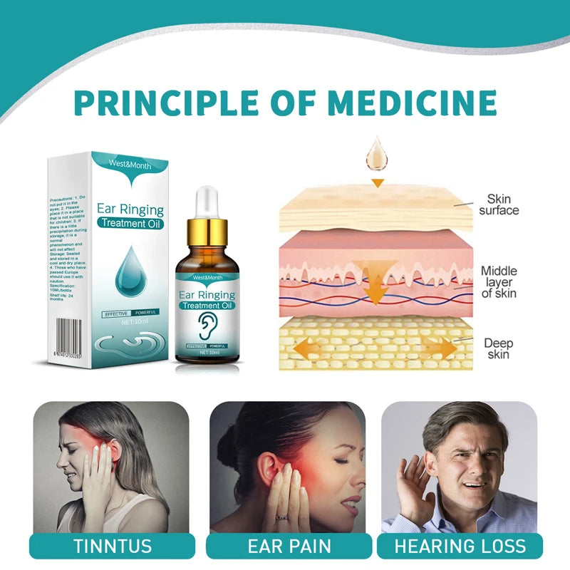 1PC Tinnitus Oil For Improved Ear Health